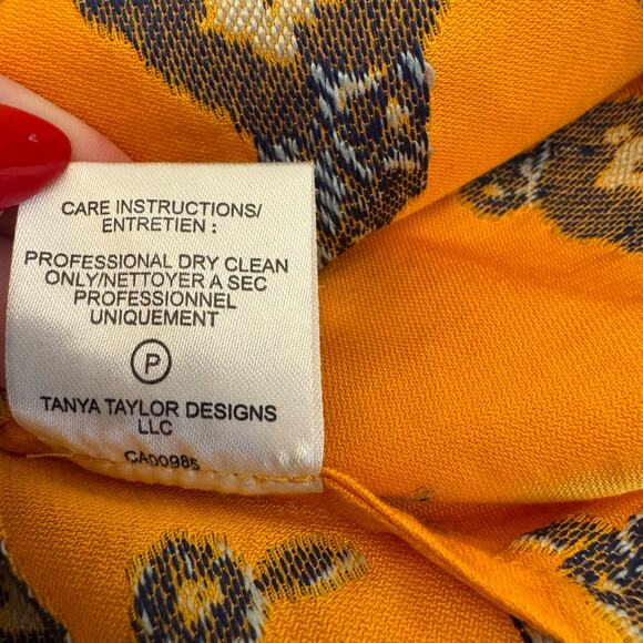 Tanya Taylor Lyla Floral Smocked Midi Skirt Medium - Picture 9 of 13